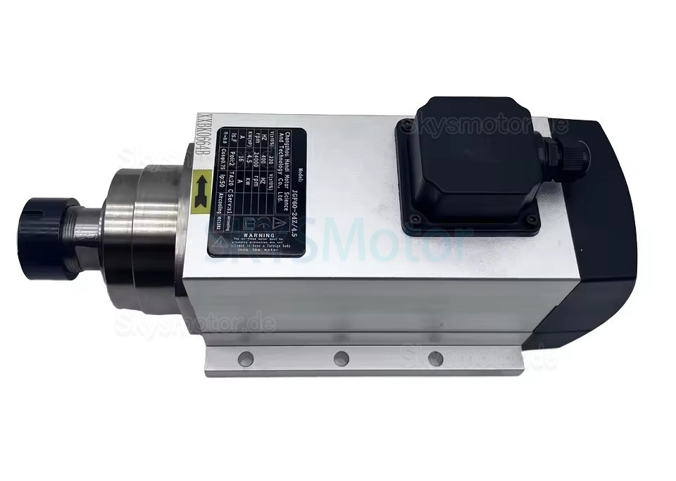 Spindelmotor CNC Luftgek&uuml;hlt GDZ120x103-4.5 220V/380V 4,5kW 18000U/min/24000U/min ER32 Spannzange 400 Hz